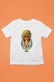 Attack On Titan Baskılı Beyaz Unisex Beyaz Çocuk Tişört - Tshirt