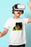 Attack On Titan Baskılı Beyaz Unisex Beyaz Çocuk Tişört - Tshirt