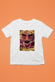 Attack On Titan Baskılı Beyaz Unisex Beyaz Çocuk Tişört - Tshirt