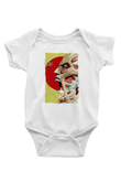 Attack On Titan Baskılı Beyaz Unisex Bebek Body - Zıbın