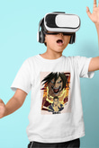 Attack On Titan Baskılı Beyaz Unisex Beyaz Çocuk Tişört - Tshirt
