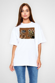 Attack On Titan Baskılı Beyaz Unisex Oversize Tişört - Tshirt