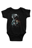 Attack On Titan Baskılı Unisex Siyah Bebek Body - Zıbın