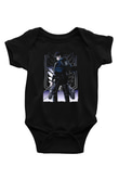 Attack On Titan Baskılı Unisex Siyah Bebek Body - Zıbın