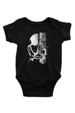 Attack On Titan Baskılı Unisex Siyah Bebek Body - Zıbın