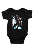 Attack On Titan Baskılı Unisex Siyah Bebek Body - Zıbın