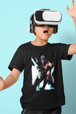 Attack On Titan Baskılı Unisex Siyah Çocuk Tişört - Tshirt