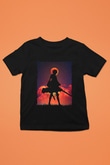 Attack On Titan Baskılı Unisex Siyah Çocuk Tişört - Tshirt