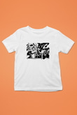 Attack On Titan Baskılı Unisex Siyah Çocuk Tişört - Tshirt