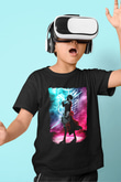 Attack On Titan Baskılı Unisex Siyah Çocuk Tişört - Tshirt