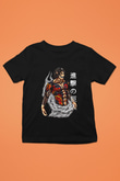 Attack On Titan Baskılı Unisex Siyah Çocuk Tişört - Tshirt