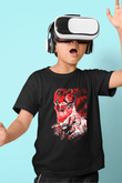 Attack On Titan Baskılı Unisex Siyah Çocuk Tişört - Tshirt