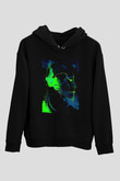 Attack On Titan Baskılı Unisex Siyah Hoodie