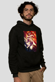 Attack On Titan Baskılı Unisex Siyah Hoodie