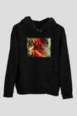 Attack On Titan Baskılı Unisex Siyah Hoodie