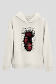 Attack On Titan Baskılı Unisex Siyah Hoodie