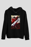 Attack On Titan Baskılı Unisex Siyah Hoodie