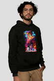 Attack On Titan Baskılı Unisex Siyah Hoodie