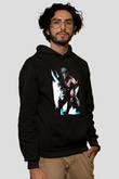 Attack On Titan Baskılı Unisex Siyah Hoodie