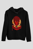 Attack On Titan Baskılı Unisex Siyah Hoodie