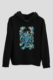 Attack On Titan Baskılı Unisex Siyah Hoodie