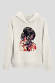 Attack On Titan Baskılı Unisex Siyah Hoodie