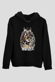 Attack On Titan Baskılı Unisex Siyah Hoodie