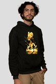 Attack On Titan Baskılı Unisex Siyah Hoodie