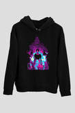 Attack On Titan Baskılı Unisex Siyah Hoodie
