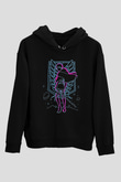 Attack On Titan Baskılı Unisex Siyah Hoodie