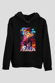 Attack On Titan Baskılı Unisex Siyah Hoodie