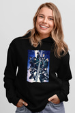 Attack On Titan Baskılı Unisex Siyah Hoodie