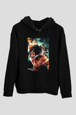 Attack On Titan Baskılı Unisex Siyah Hoodie