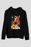 Attack On Titan Baskılı Unisex Siyah Hoodie