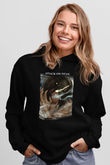 Attack On Titan Baskılı Unisex Siyah Hoodie
