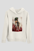 Attack On Titan Baskılı Unisex Siyah Hoodie