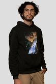 Attack On Titan Baskılı Unisex Siyah Hoodie