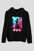 Attack On Titan Baskılı Unisex Siyah Hoodie