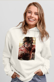 Attack On Titan Baskılı Unisex Siyah Hoodie