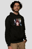 Attack On Titan Baskılı Unisex Siyah Hoodie