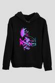 Attack On Titan Baskılı Unisex Siyah Hoodie