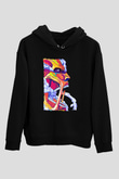 Attack On Titan Baskılı Unisex Siyah Hoodie