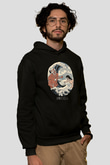 Attack On Titan Baskılı Unisex Siyah Hoodie