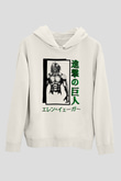 Attack On Titan Baskılı Unisex Siyah Hoodie