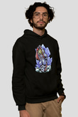 Attack On Titan Baskılı Unisex Siyah Hoodie