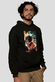Attack On Titan Baskılı Unisex Siyah Hoodie
