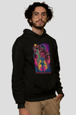 Attack On Titan Baskılı Unisex Siyah Hoodie