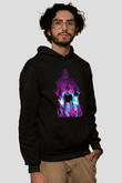 Attack On Titan Baskılı Unisex Siyah Hoodie