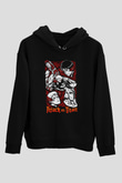 Attack On Titan Baskılı Unisex Siyah Hoodie