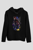 Attack On Titan Baskılı Unisex Siyah Hoodie